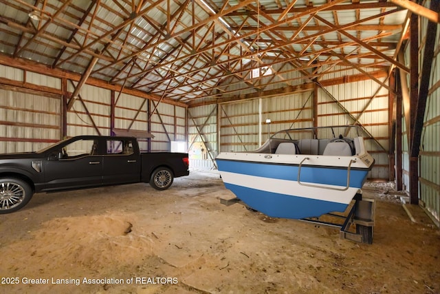 16544 S Chapin Rd, Elsie, MI 48831 - garage with metal wall
