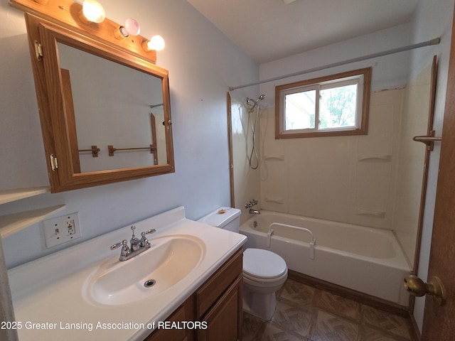 3629 Alpine Dr, Lansing, MI 48911 - full bath with vanity and tub / shower combination