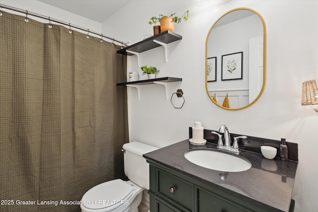 1539 Jacqueline Dr, Holt, MI 48842 - full bath with vanity and a shower with shower curtain