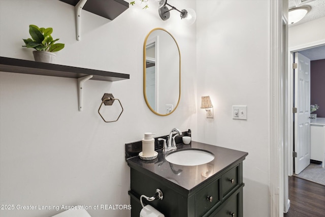 1539 Jacqueline Dr, Holt, MI 48842 - bathroom featuring wood finished floors and vanity