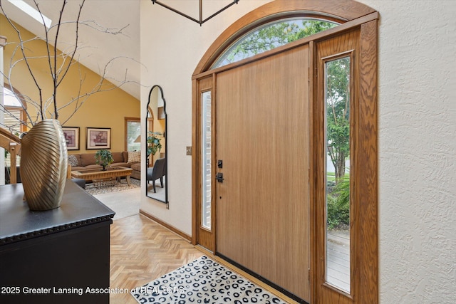 4925 Aspen Dr, Lansing, MI 48917 - foyer featuring a textured wall
