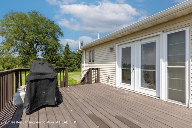 2520 Linn Rd, Williamston, MI 48895 - deck with area for grilling