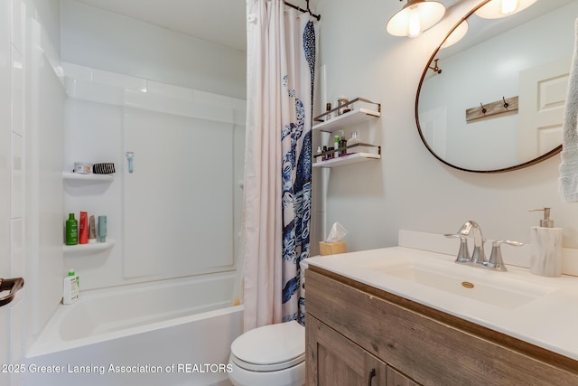 2520 Linn Rd, Williamston, MI 48895 - bathroom with vanity and shower / tub combo