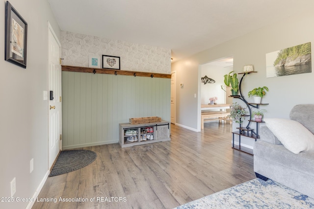 2520 Linn Rd, Williamston, MI 48895 - living room featuring wood finished floors
