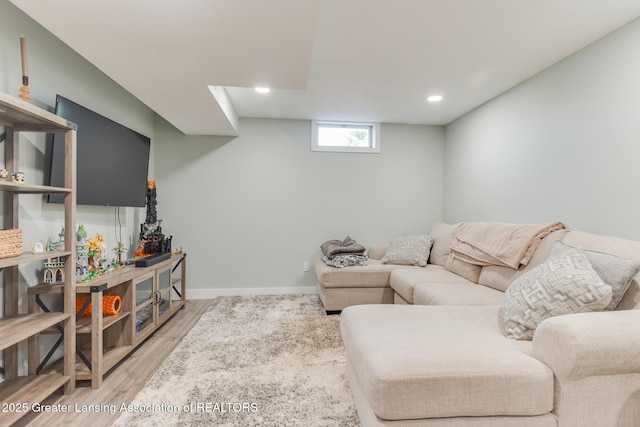 2520 Linn Rd, Williamston, MI 48895 - living room with wood finished floors and recessed lighting