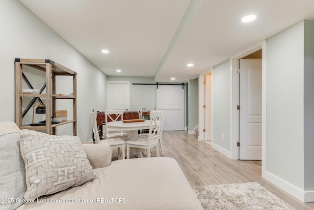 2520 Linn Rd, Williamston, MI 48895 - bedroom featuring light wood-style flooring and recessed lighting