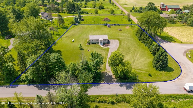 2520 Linn Rd, Williamston, MI 48895 - view of rural area with property parcel outlined
