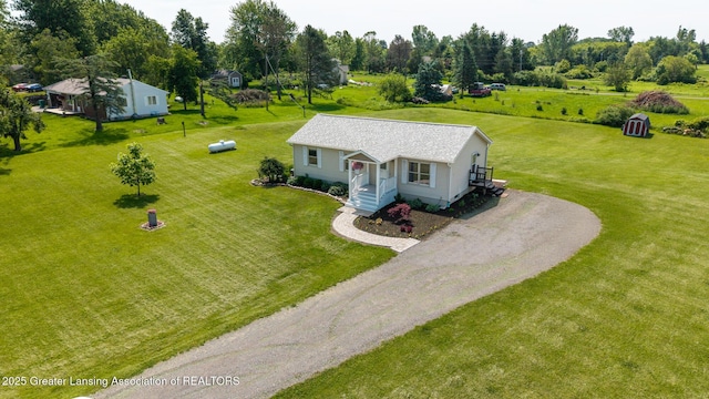 2520 Linn Rd, Williamston, MI 48895 - aerial view of property and surrounding area with a tree filled landscape