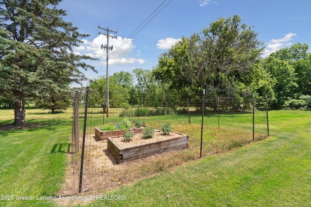 6252 N River Hwy, Grand Ledge, MI 48837 - view of yard featuring a garden