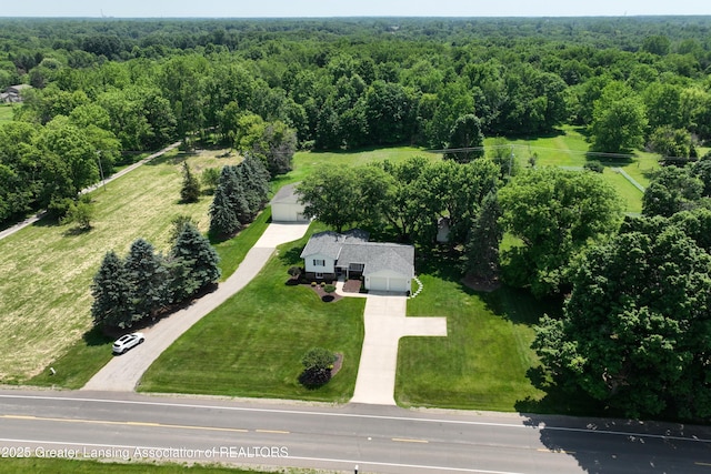 6252 N River Hwy, Grand Ledge, MI 48837 - view of subject property with a forest