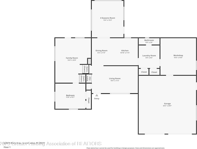 6252 N River Hwy, Grand Ledge, MI 48837 - view of floor plan / room layout