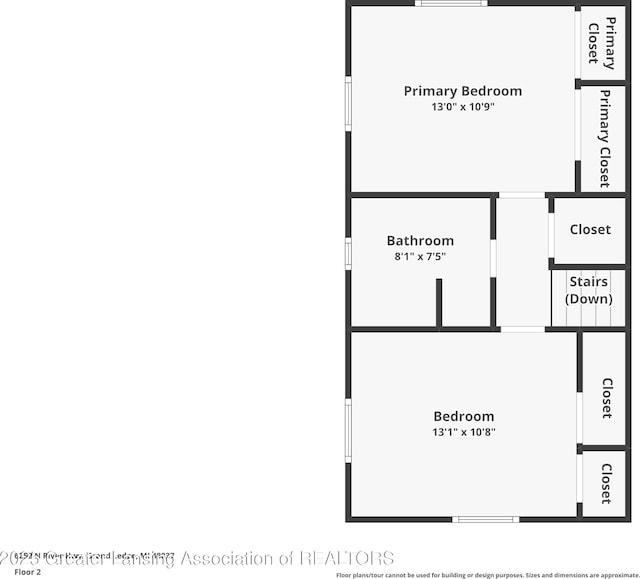 6252 N River Hwy, Grand Ledge, MI 48837 - view of floor plan / room layout