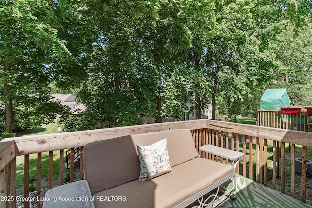 5041 E Willoughby Rd Unit 7, Holt, MI 48842 - view of deck