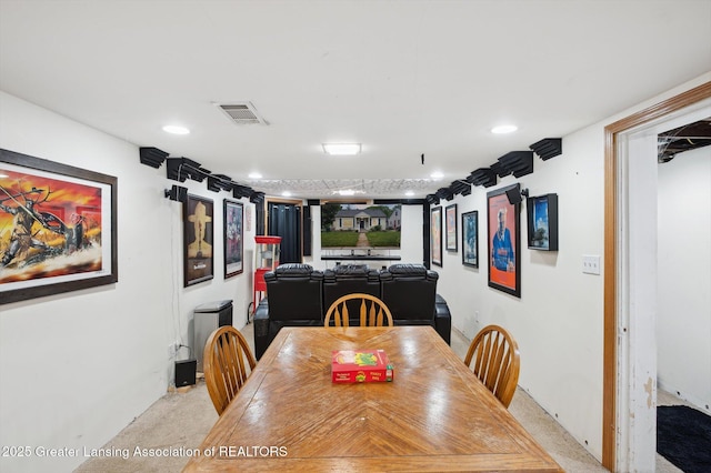 1424 Woodbine Ave, Lansing, MI 48910 - dining area with light carpet and recessed lighting