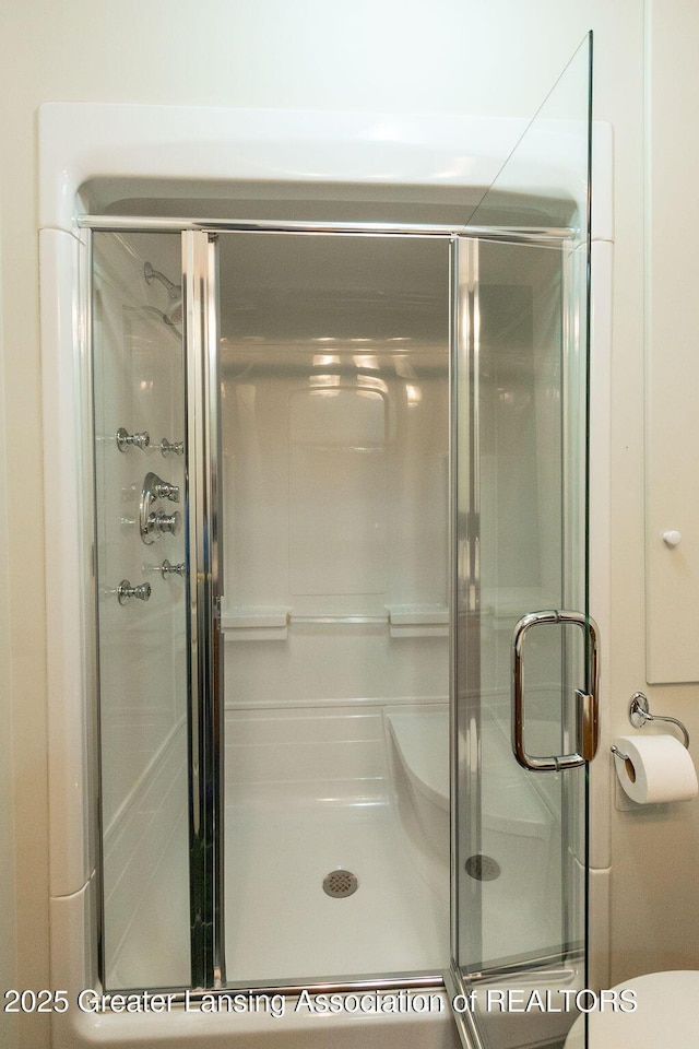 4001 Sierra Hts, Holt, MI 48842 - bathroom with a stall shower and toilet