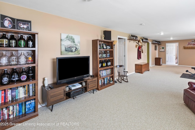 3913 Danbridge Dr, Lansing, MI 48906 - carpeted living area featuring baseboards
