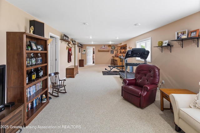 3913 Danbridge Dr, Lansing, MI 48906 - living area featuring carpet flooring