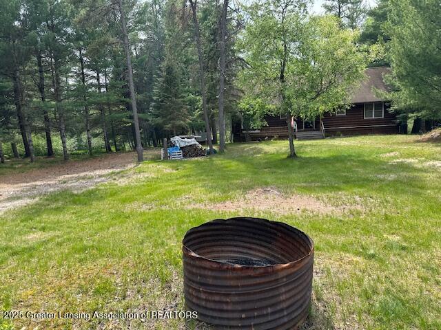 10886 SE Gillow Rd, Fife Lake, MI 49633 - view of green lawn