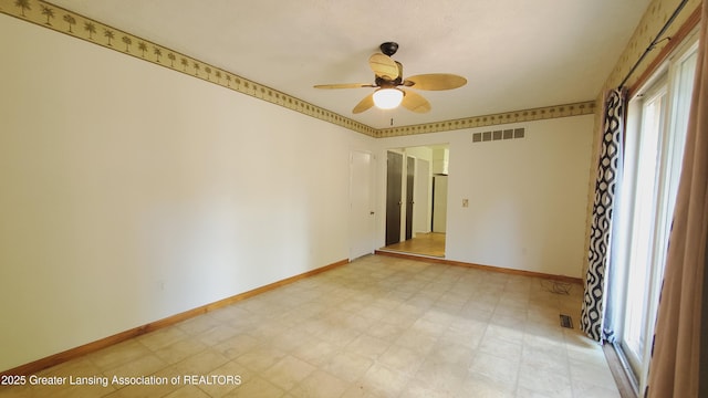 3116 Colchester Rd, Lansing, MI 48906 - empty room with ceiling fan and light flooring
