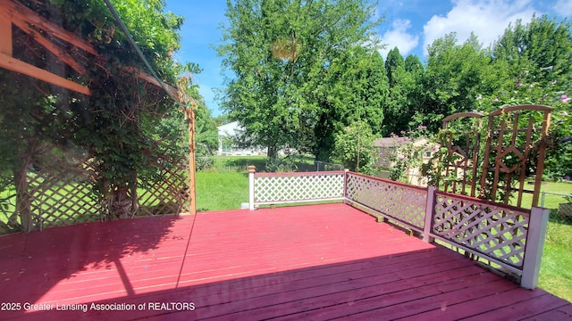 3116 Colchester Rd, Lansing, MI 48906 - view of deck