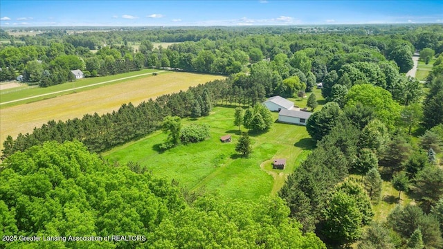 1754 S College Rd, Mason, MI 48854 - overview of rural landscape featuring a forest