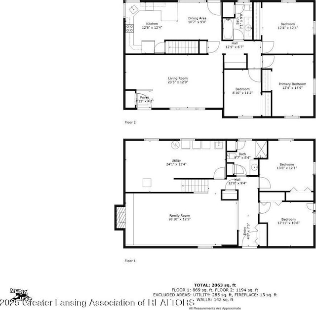 1754 S College Rd, Mason, MI 48854 - view of floor plan / room layout
