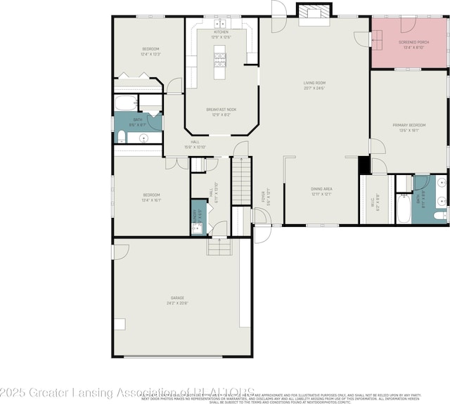 5800 Bent Tree Dr, East Lansing, MI 48823 - view of floor plan / room layout