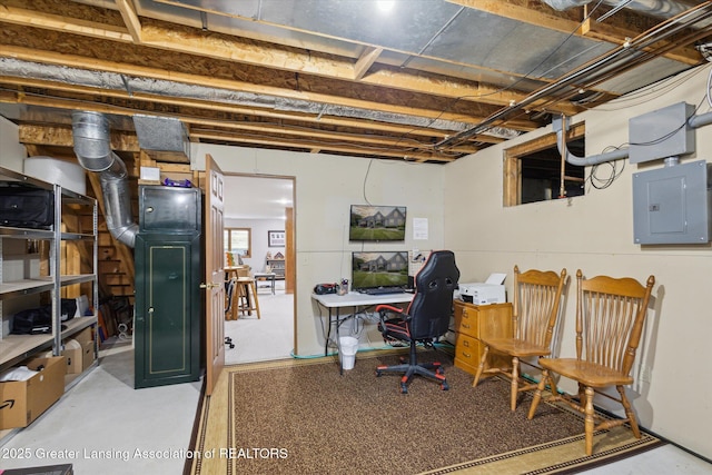 169 Mapleview Dr, Charlotte, MI 48813 - home office with electric panel