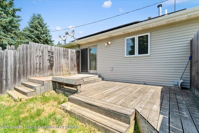 1313 W Alward Rd, Dewitt, MI 48820 - view of wooden deck