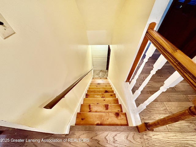 12830 Upton Rd, Bath, MI 48808 - stairs with baseboards