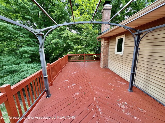 12830 Upton Rd, Bath, MI 48808 - view of deck