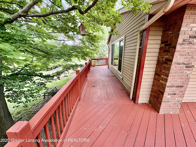 12830 Upton Rd, Bath, MI 48808 - view of deck