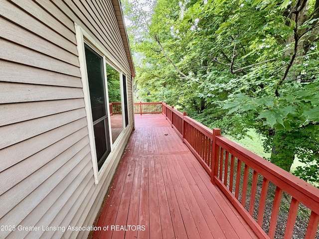 12830 Upton Rd, Bath, MI 48808 - view of deck