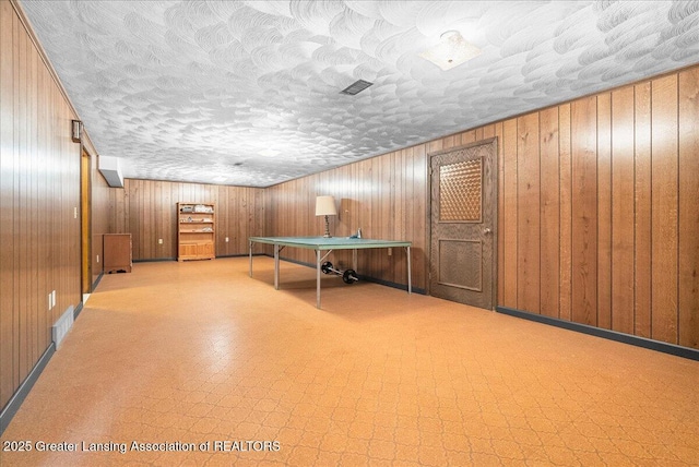 10648 Bobsyl Ln, Grand Ledge, MI 48837 - game room with a textured ceiling