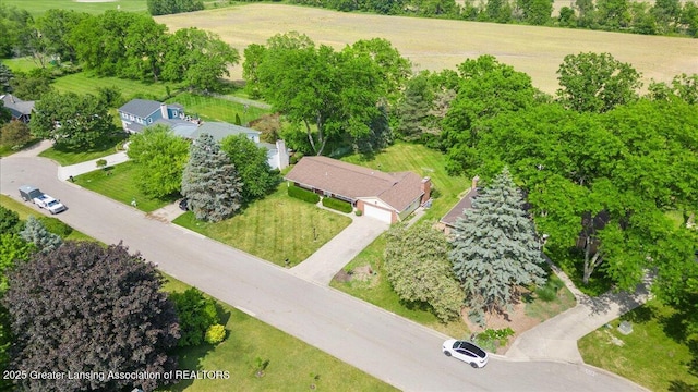 10648 Bobsyl Ln, Grand Ledge, MI 48837 - bird's eye view of a tree filled landscape