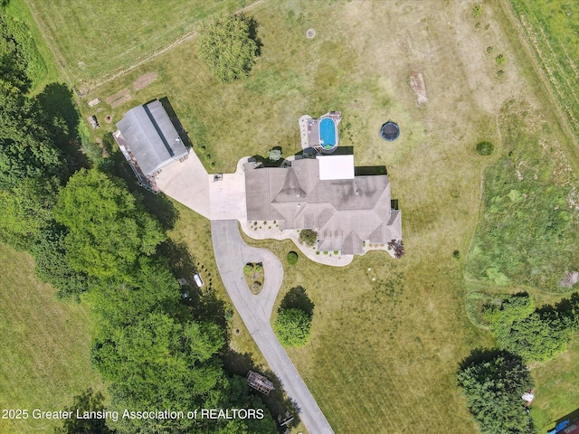 5056 W Bunker Rd, Mason, MI 48854 - aerial view of property's location