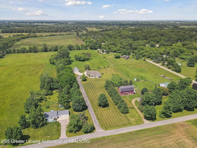 5056 W Bunker Rd, Mason, MI 48854 - aerial view of sparsely populated area
