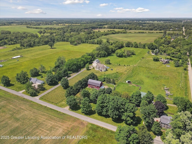 5056 W Bunker Rd, Mason, MI 48854 - aerial view of sparsely populated area