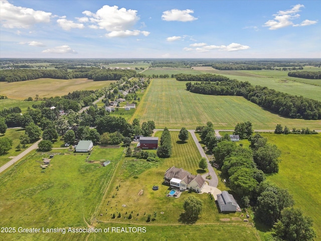 5056 W Bunker Rd, Mason, MI 48854 - overview of rural landscape featuring farmland