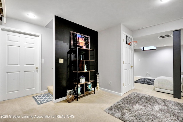 5925 Cabrena Dr, Lansing, MI 48917 - hall with carpet and baseboards