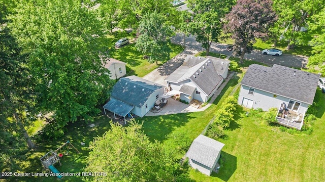 520 Wood St, Eaton Rapids, MI 48827 - bird's eye view