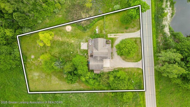 8805 E Cole Rd, Durand, MI 48429 - aerial overview of property's location with property boundaries highlighted