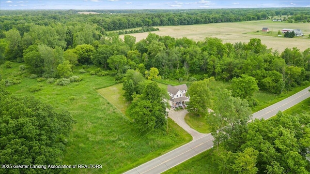 8805 E Cole Rd, Durand, MI 48429 - bird's eye view of a heavily wooded area