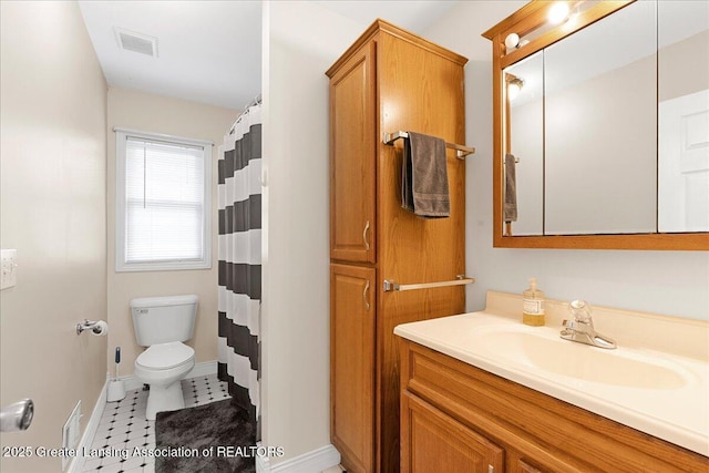 8805 E Cole Rd, Durand, MI 48429 - bathroom with vanity and a shower with shower curtain