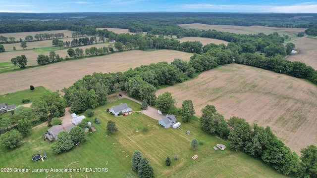 14235 Saxton Rd, Springport, MI 49284 - aerial view of property's location featuring rural landscape