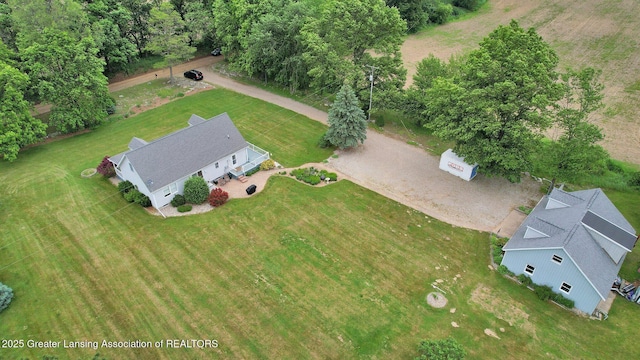 14235 Saxton Rd, Springport, MI 49284 - view from above of property
