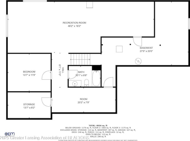 1823 Cricket Ln, East Lansing, MI 48823 - view of floor plan / room layout