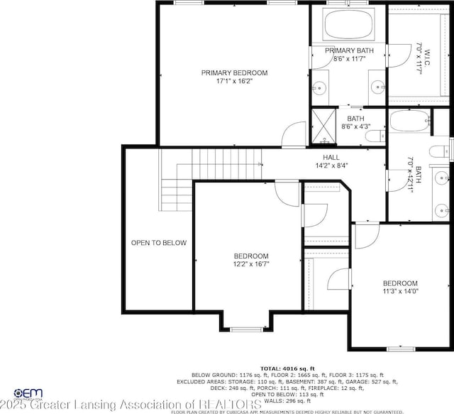 1823 Cricket Ln, East Lansing, MI 48823 - view of property floor plan