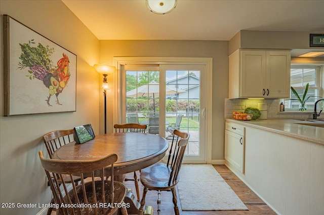 2300 Hampshire Rd, Lansing, MI 48911 - dining space featuring light wood-style floors and healthy amount of natural light