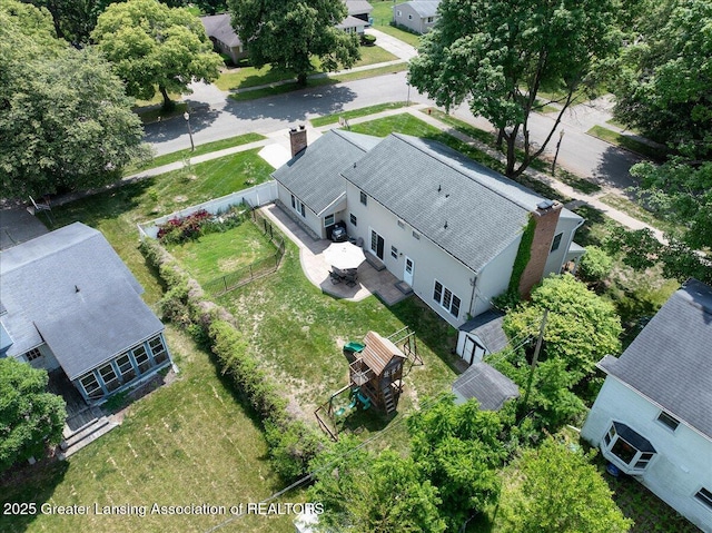2300 Hampshire Rd, Lansing, MI 48911 - aerial view of property and surrounding area